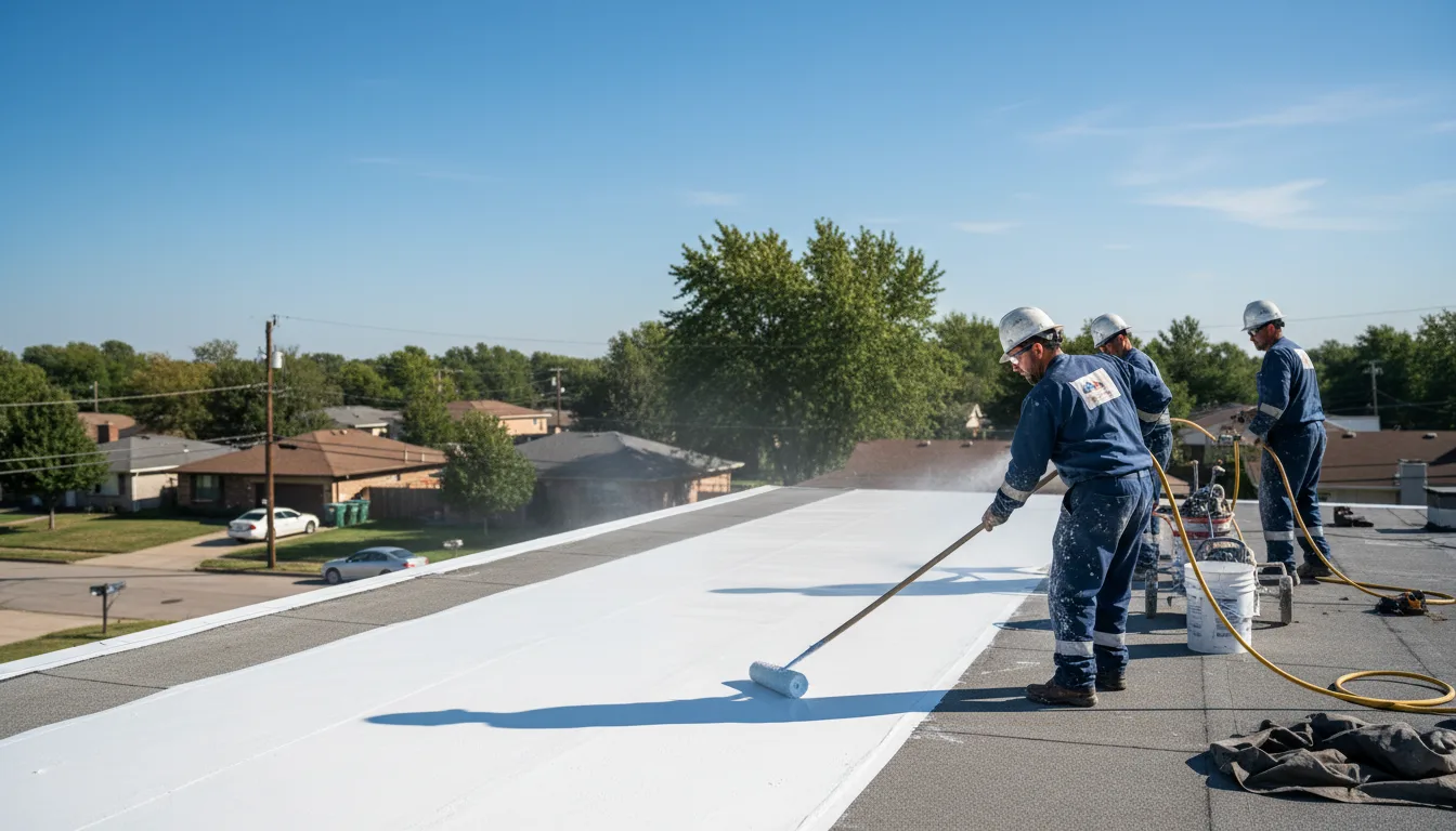Commercial roof coating in Brookhaven, NY near me